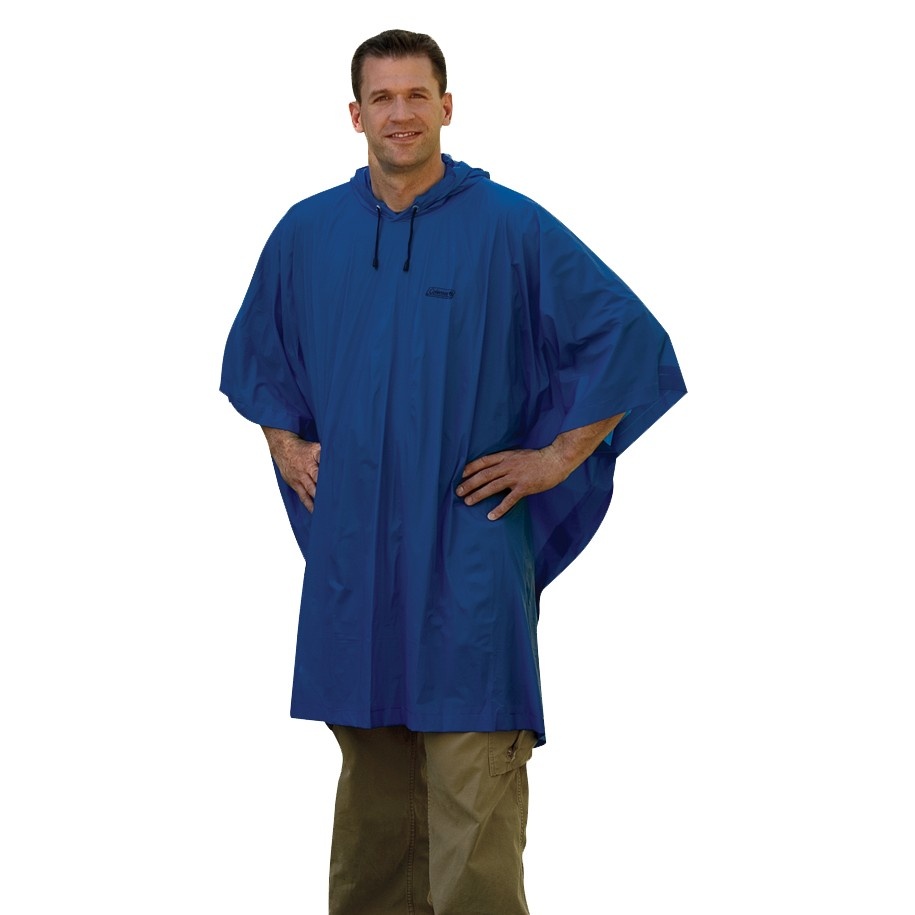 slide 1 of 1, Coleman Adult Poncho - Blue, 1 ct