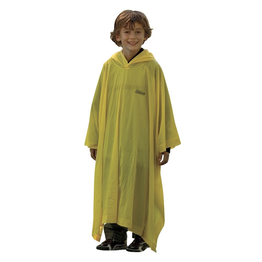 slide 1 of 1, Coleman Kids Poncho - Yellow, 1 ct