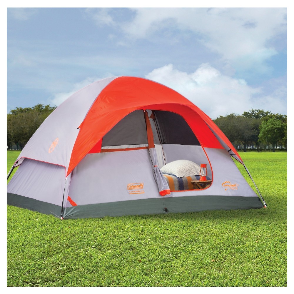 Coleman Flatwoods II 6Person Dome Tent Gray/Red 1 ct Shipt