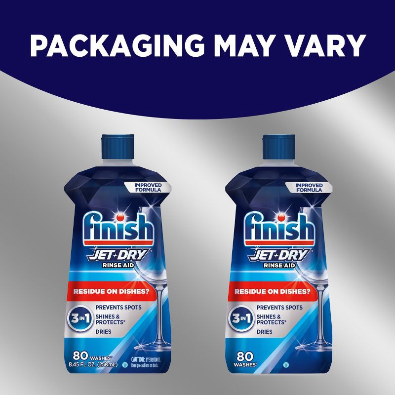 slide 8 of 9, Finish Jet-Dry Rinse Aid, Dishwasher Rinse & Drying Agent - 8.45 fl oz, 8.45 fl oz
