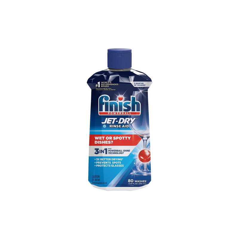 slide 1 of 5, Finish Jet-Dry Rinse Aid, Dishwasher Rinse & Drying Agent - 8.45 fl oz, 8.45 fl oz