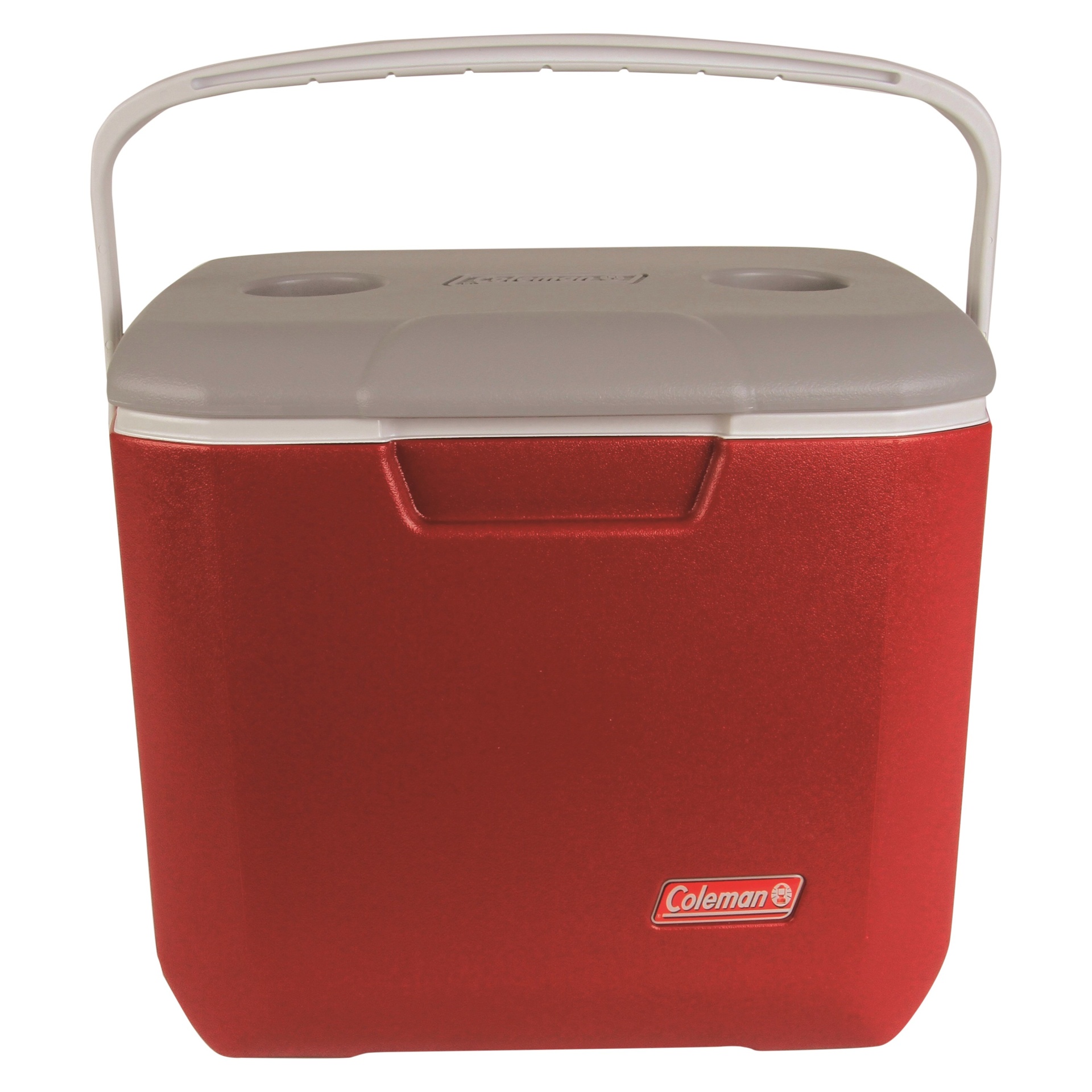 slide 1 of 3, Coleman Bail Handle Cooler - Red, 30 qt