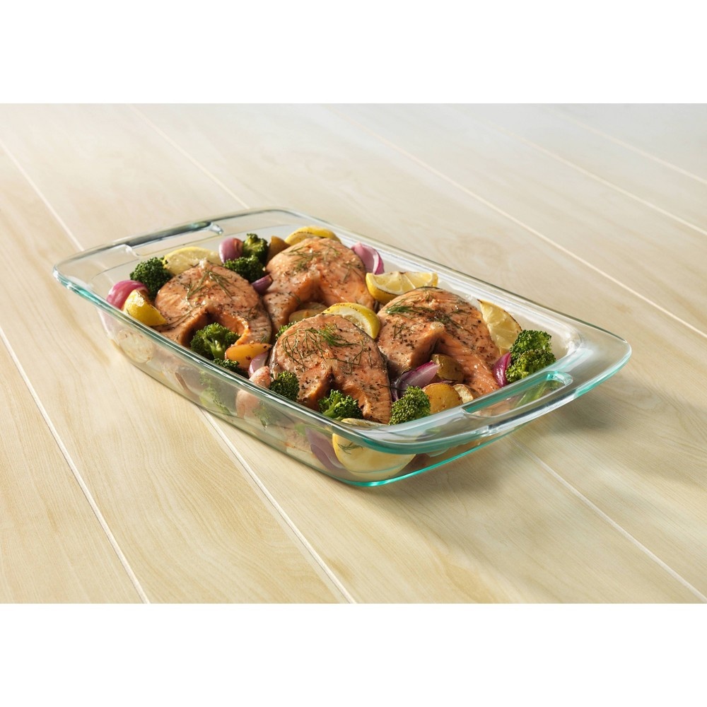 slide 6 of 6, Pyrex 3qt Oblong Glass Baking Dish, 3 qt