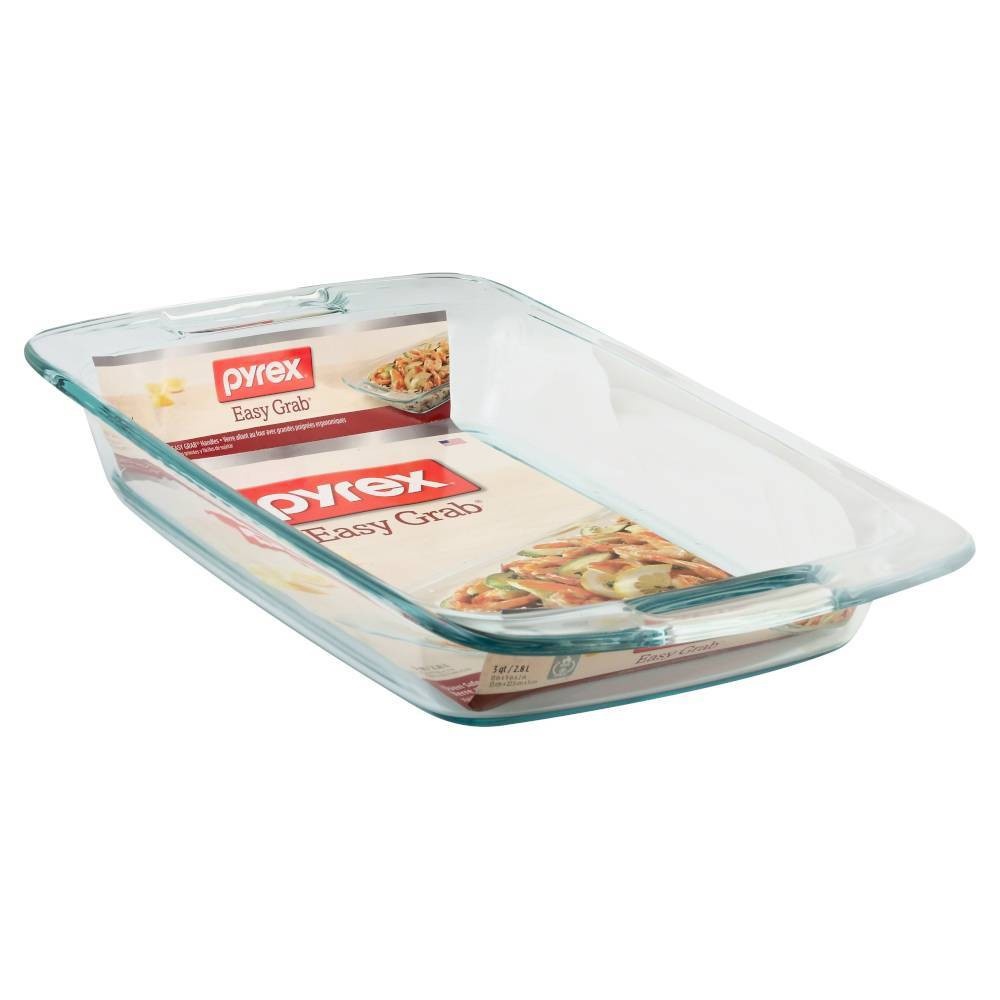 slide 4 of 6, Pyrex 3qt Oblong Glass Baking Dish, 3 qt