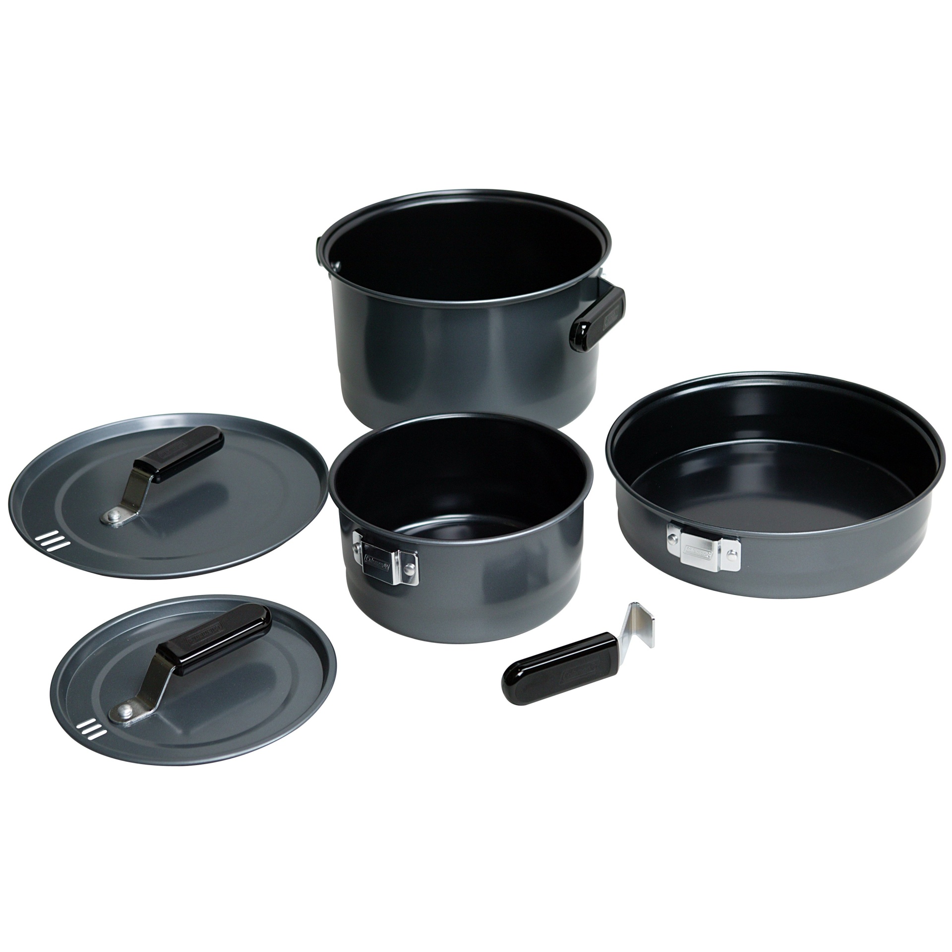 slide 1 of 5, Coleman Family Cook Set - Black, 3 ct