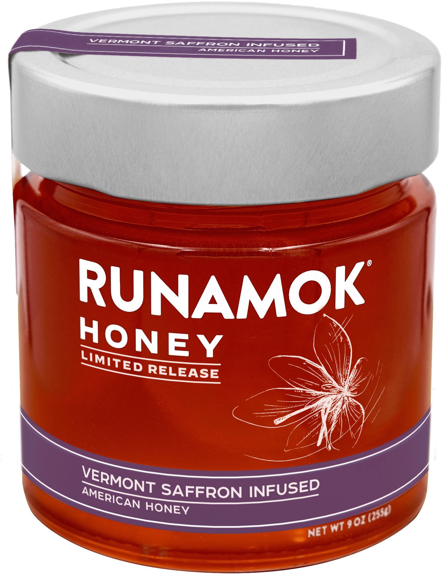 slide 1 of 1, Runamok Vermont Saffron Infused Maple Honey, 9 oz