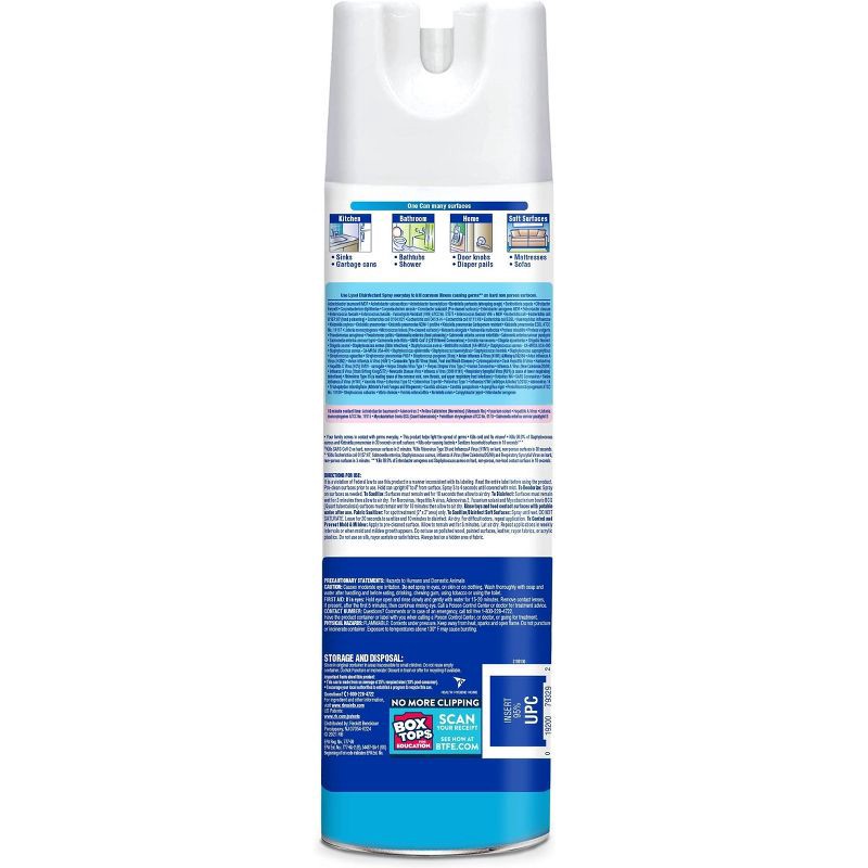 slide 2 of 10, Lysol Crisp Linen Disinfectant Aerosol Spray - 19oz, 19 oz