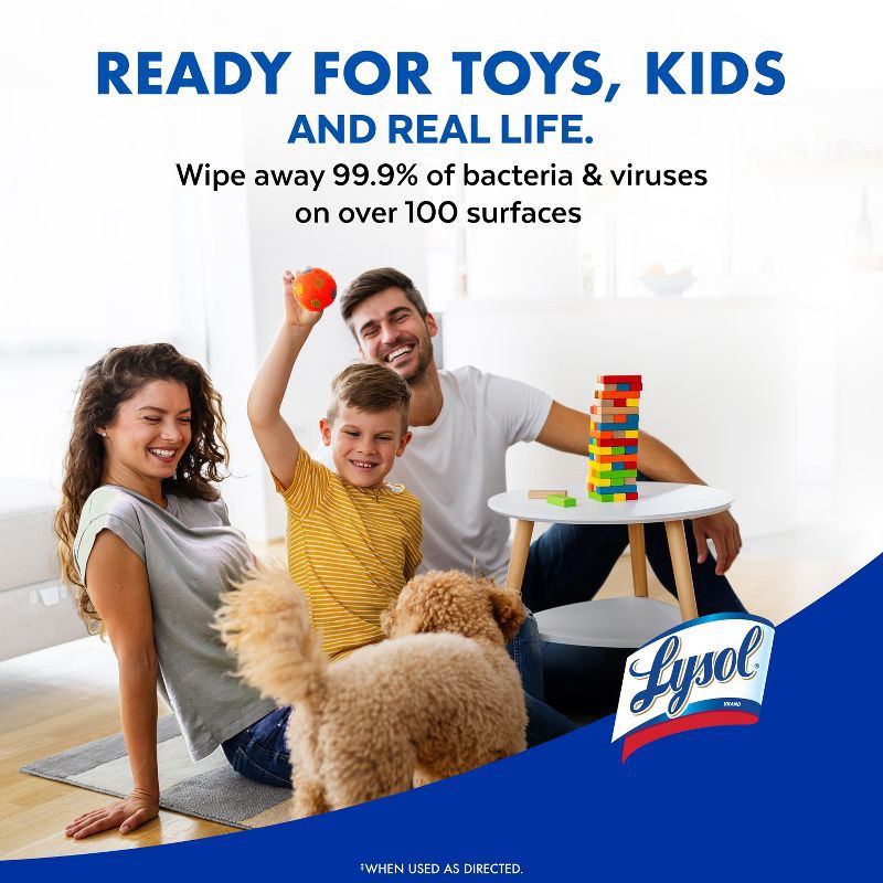 slide 10 of 11, Lysol Lemon and Lime Blossom Disinfecting Wipes- 80ct, 80 ct