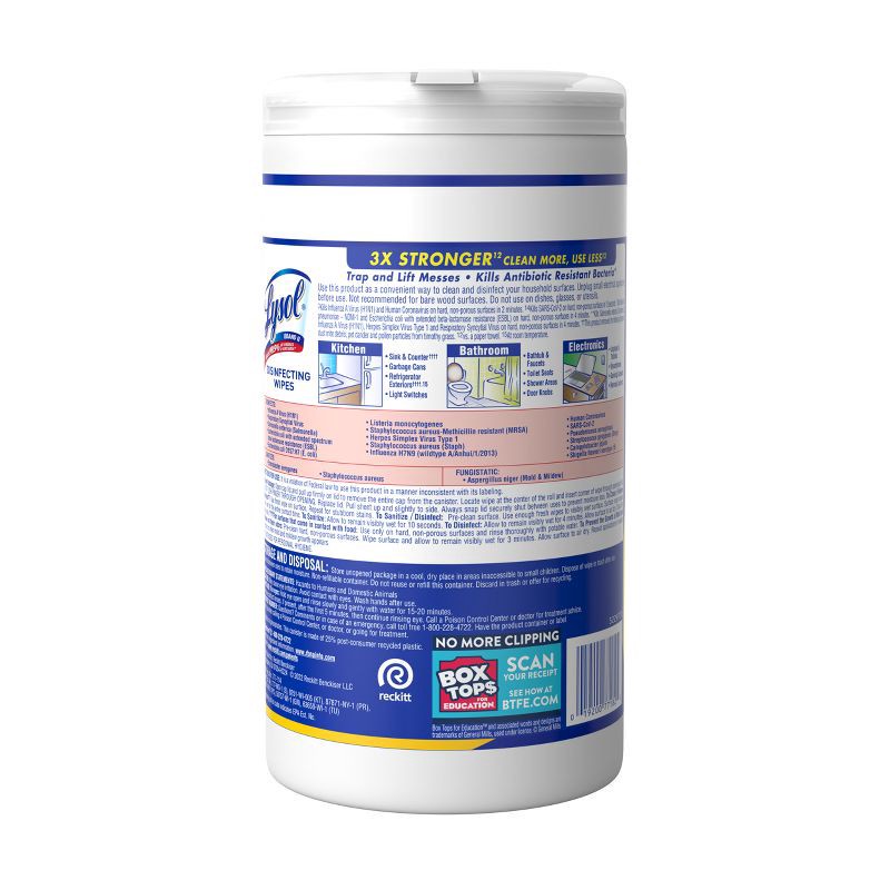 slide 11 of 11, Lysol Lemon and Lime Blossom Disinfecting Wipes- 80ct, 80 ct