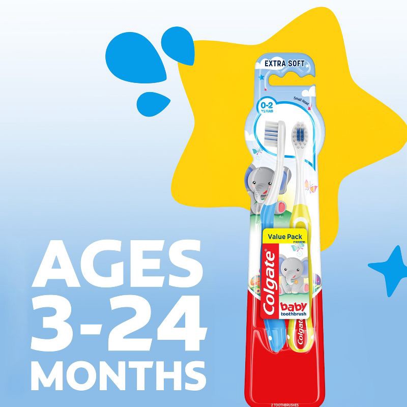 slide 4 of 10, Colgate My First Baby and Toddler Toothbrush Extra Soft - 2ct, 2 ct