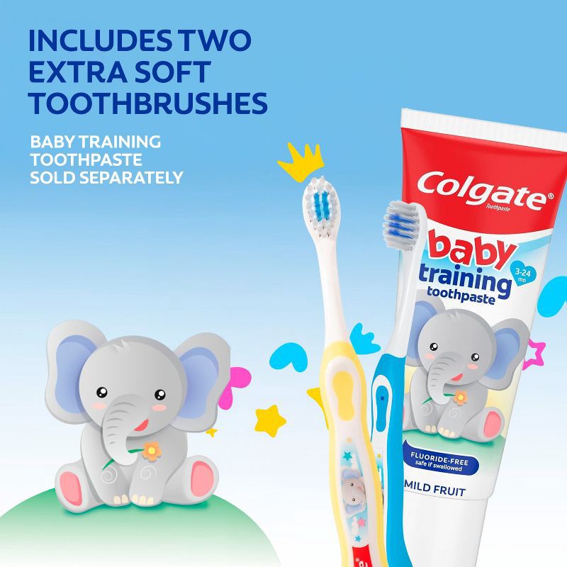 slide 5 of 11, Colgate My First Baby and Toddler Toothbrush Extra Soft - 2ct, 2 ct