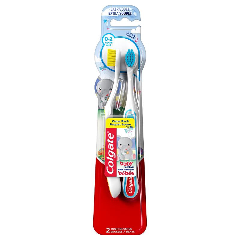 slide 8 of 8, Colgate My First Baby and Toddler Toothbrush Extra Soft - 2ct, 2 ct