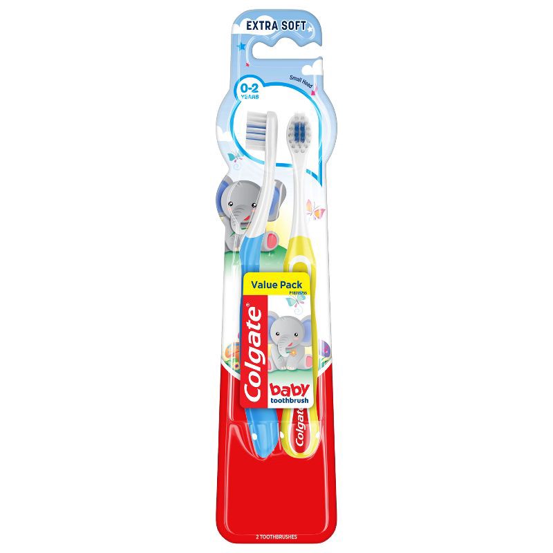 slide 8 of 10, Colgate My First Baby and Toddler Toothbrush Extra Soft - 2ct, 2 ct