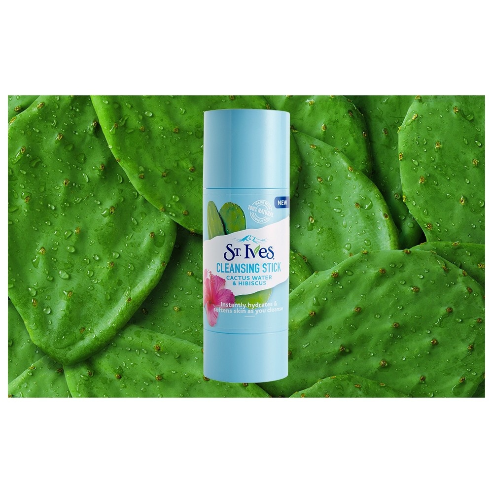 slide 6 of 6, St. Ives Hydration Cactus Water & Hibiscus Cleansing Stick, 1.59 oz