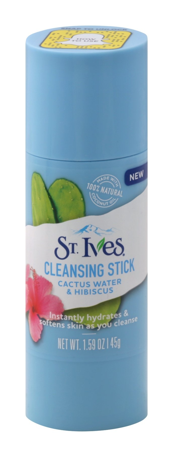 slide 1 of 6, St. Ives Hydration Cactus Water & Hibiscus Cleansing Stick, 1.59 oz