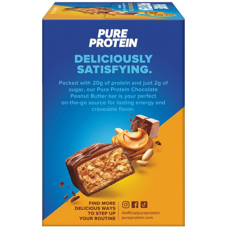 slide 6 of 6, Pure Protein Bar - Chocolate Peanut Butter - 12ct, 12 ct