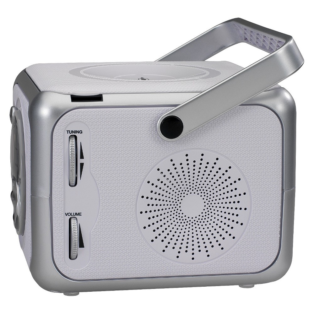 slide 3 of 5, Jensen Portable Bluetooth Music System with CD Player - Silver, 1 ct