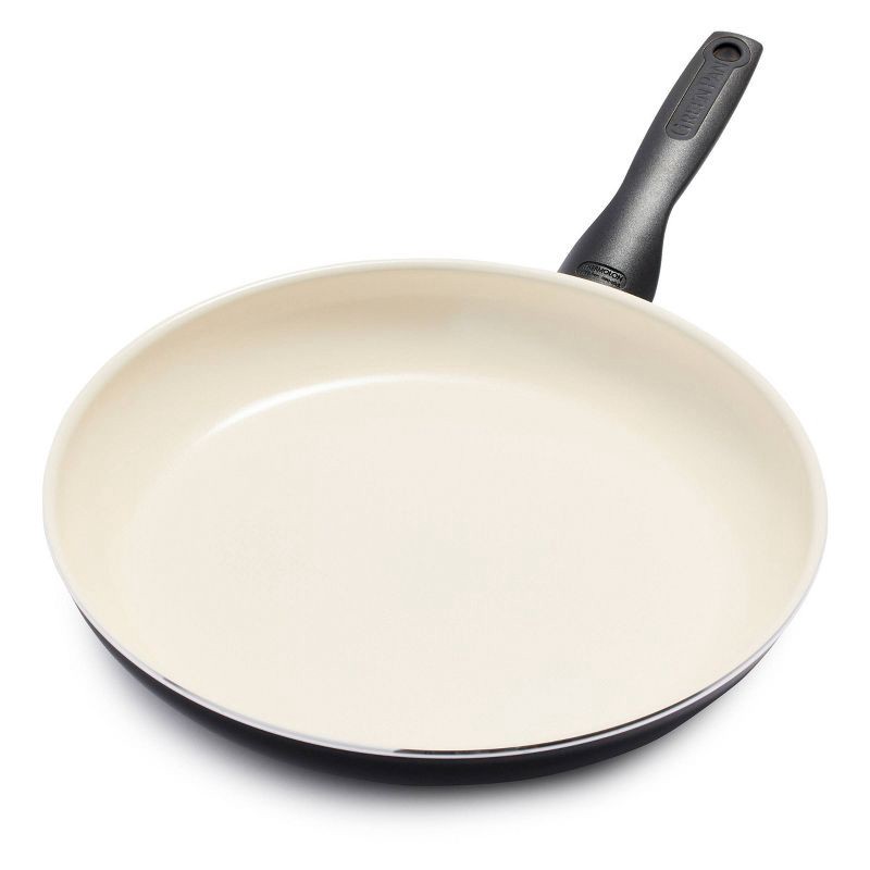 slide 1 of 8, GreenPan Rio 12" Ceramic Nonstick Frying Pan Black, 1 ct