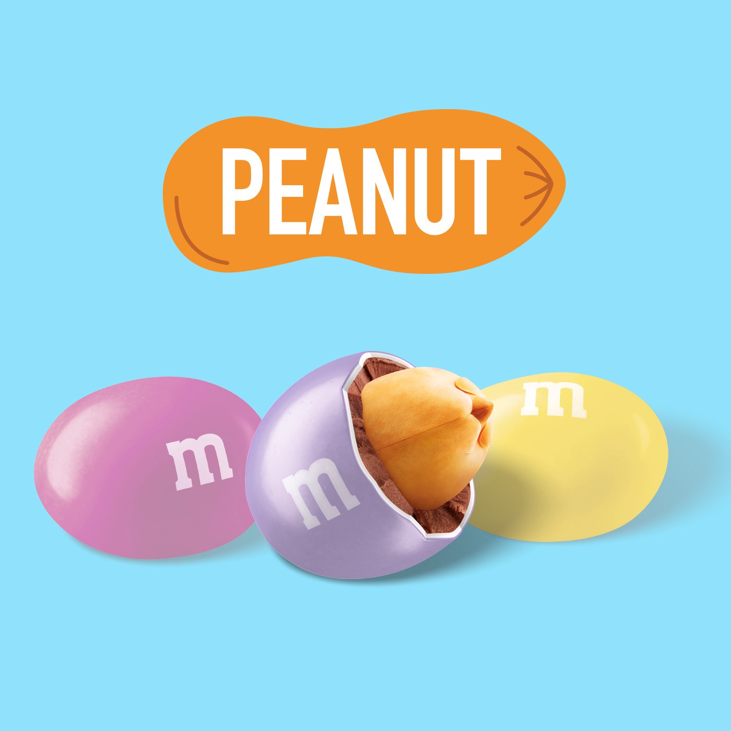 slide 8 of 8, M&M's Peanut Milk Chocolate Pastel Blend Easter Candy, Sharing Size, 3.27 Oz Pack, 3.27 oz
