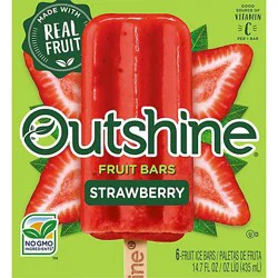 Outshine Strawberry Frozen Fruit Bars - 6 Count