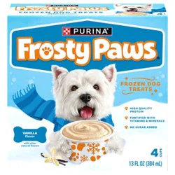 Purina Frosty Paws Dog Treat Original Flavor 4 Count Box - 13 Fl. Oz.