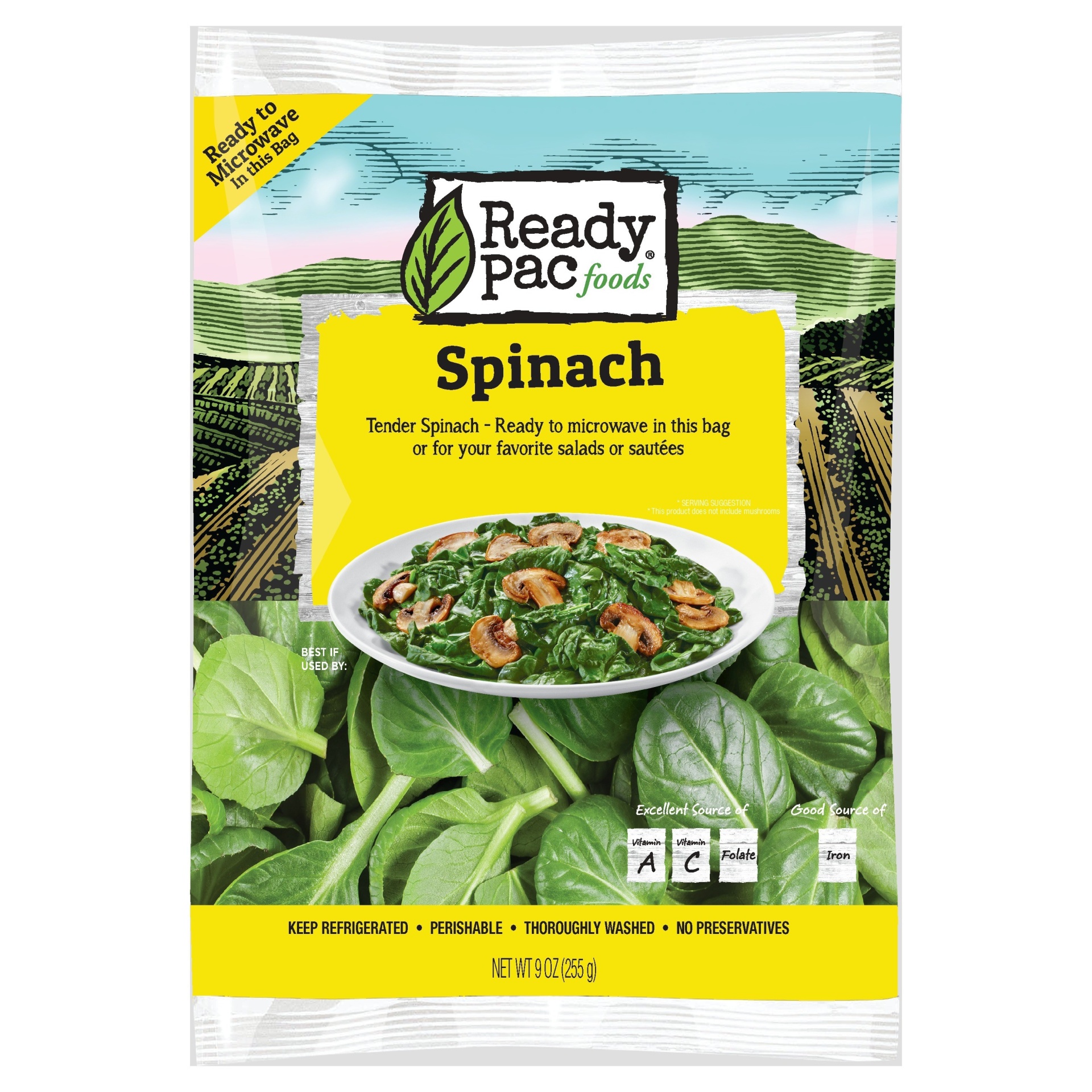 Ready Pac Foods Microwavable Spinach salads 9 oz Shipt