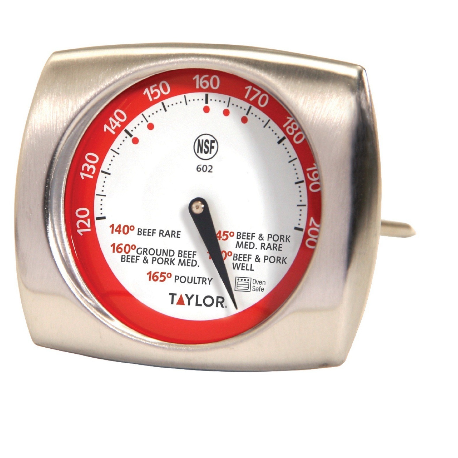 slide 1 of 2, Taylor Gourmet Stainless Steel Leave-in Meat Thermometer, 1 ct