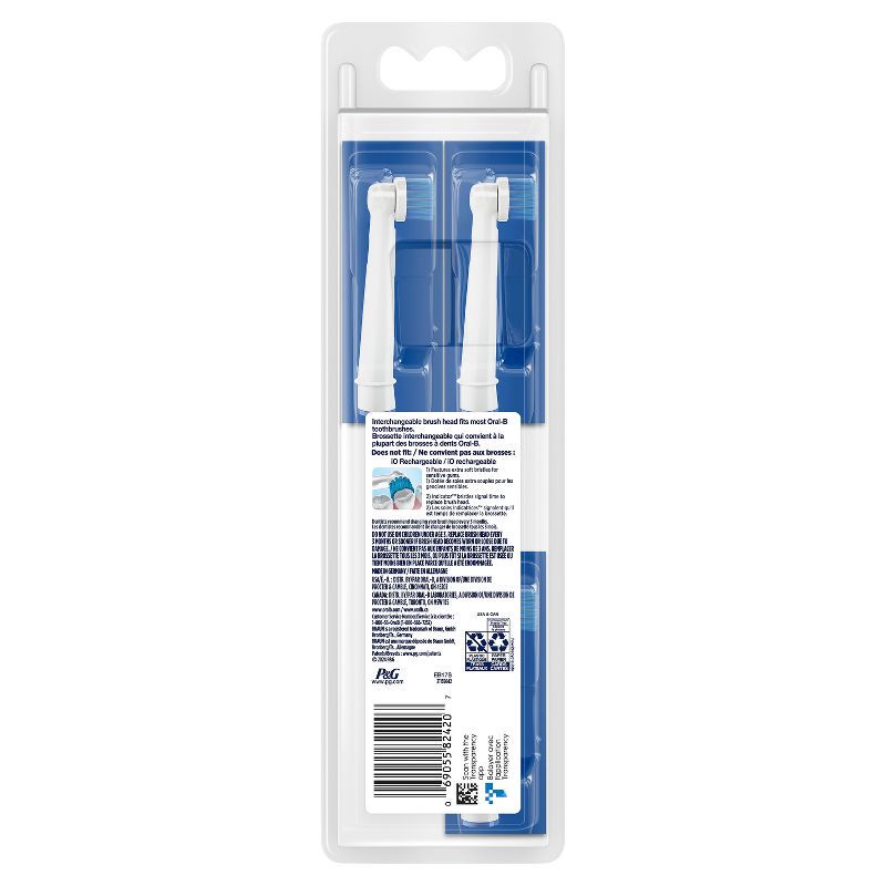 slide 6 of 7, Oral-B Sensitive Gum Care Electric Toothbrush Replacement Brush Heads, 1 ct