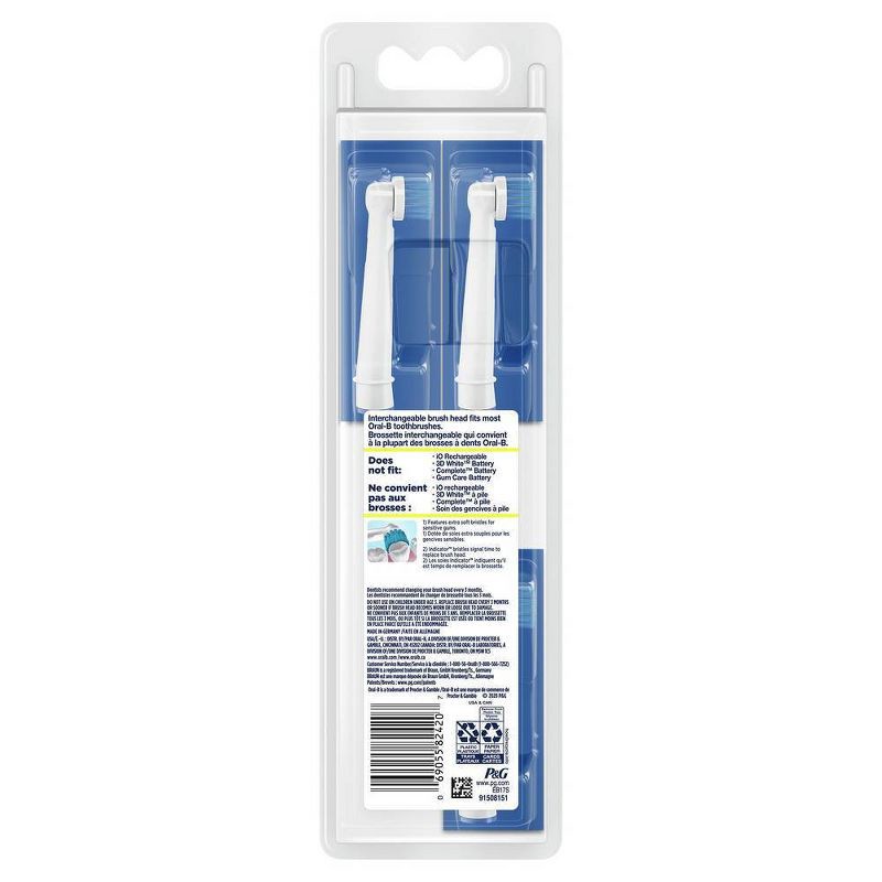 slide 7 of 9, Oral-B Sensitive Gum Care Electric Toothbrush Replacement Brush Heads, 1 ct