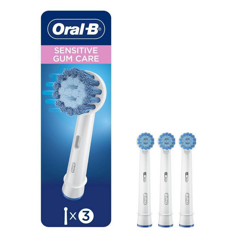 slide 1 of 6, Oral-B Sensitive Gum Care Electric Toothbrush Replacement Heads - 3ct, 3 ct