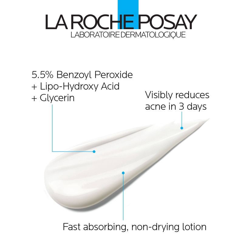 slide 3 of 7, La Roche Posay Effaclar Duo Acne Treatment with Benzoyl Peroxide, Dual Action Acne Spot Treatment - 1.35 fl oz​, 1.35 fl oz