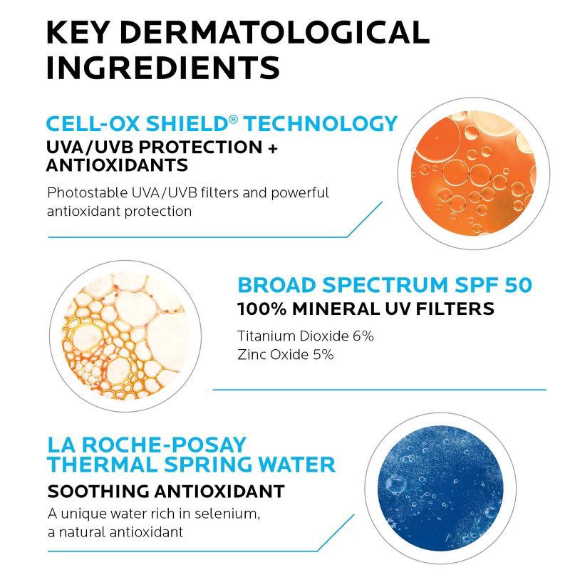 slide 3 of 8, La Roche Posay Anthelios Ultra-Light Fluid Mineral Face Sunscreen with Zinc Oxide – SPF 50 - 1.7 fl oz, 50 ct; 1.7 fl oz