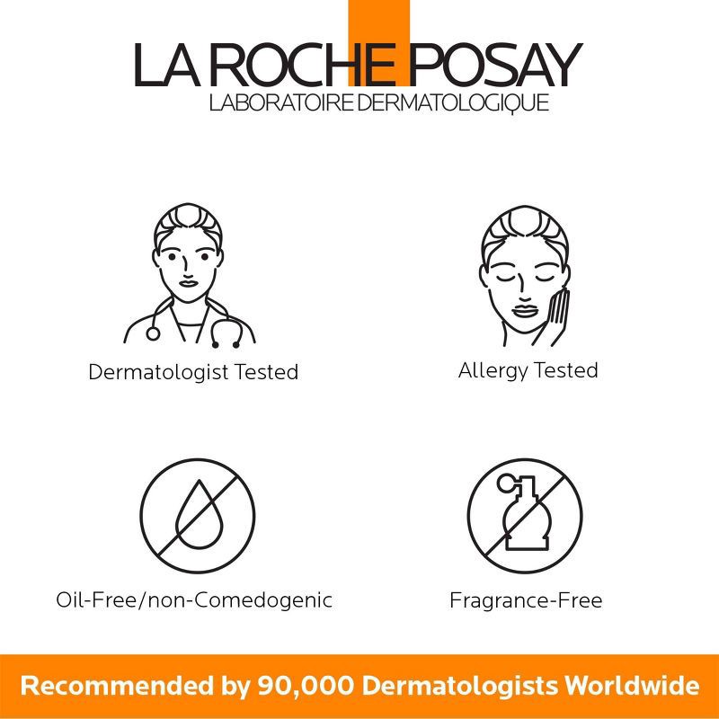 slide 9 of 9, La Roche Posay Anthelios Tinted Face Sunscreen SPF 50, Ultra-Light Fluid Mineral Face Sunscreen with Titanium Dioxide - SPF 50 - 1.7 fl oz​, 0 x 1.7 fl oz