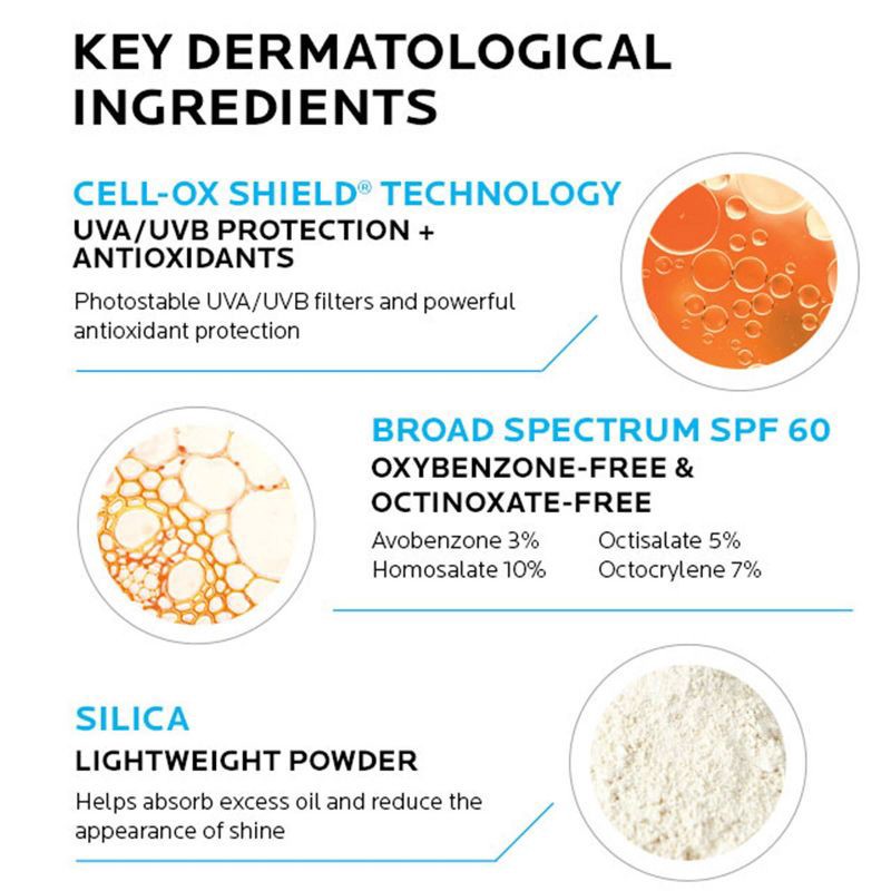 slide 4 of 9, La Roche Posay Anthelios Sunscreen, Ultra-Light Fluid Face Sunscreen, Oxybenzone-Free Sunscreen Lotion - SPF 60 - 1.7 fl oz, 60 ct; 1.7 fl oz