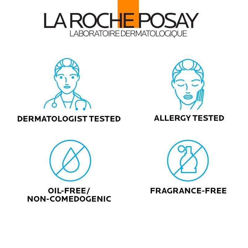 slide 7 of 9, La Roche Posay Anthelios Sunscreen, Ultra-Light Fluid Face Sunscreen, Oxybenzone-Free Sunscreen Lotion - SPF 60 - 1.7 fl oz, 60 ct; 1.7 fl oz