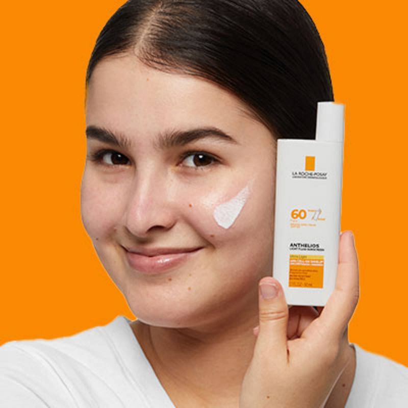slide 9 of 9, La Roche Posay Anthelios Sunscreen, Ultra-Light Fluid Face Sunscreen, Oxybenzone-Free Sunscreen Lotion - SPF 60 - 1.7 fl oz, 60 ct; 1.7 fl oz