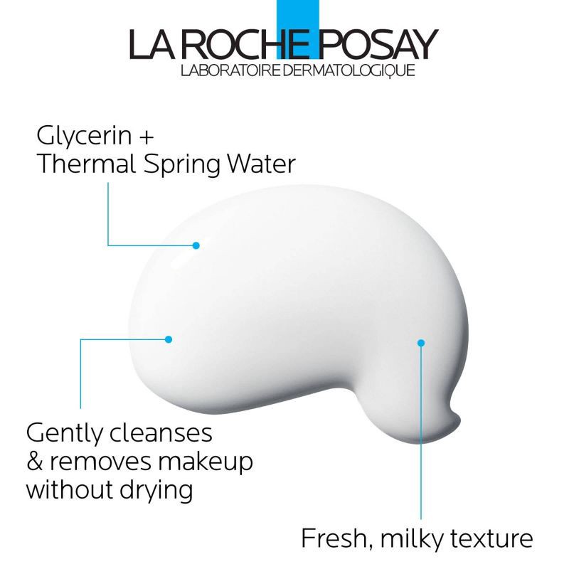 slide 3 of 5, La Roche Posay Toleriane Dermo Milky Facial Makeup Remover - Unscented - 6.76 fl oz, 6.76 oz