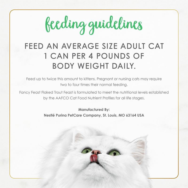 slide 9 of 10, Purina Fancy Feast Flaked Gourmet with Fish Wet Cat Food - 3oz, 3 oz