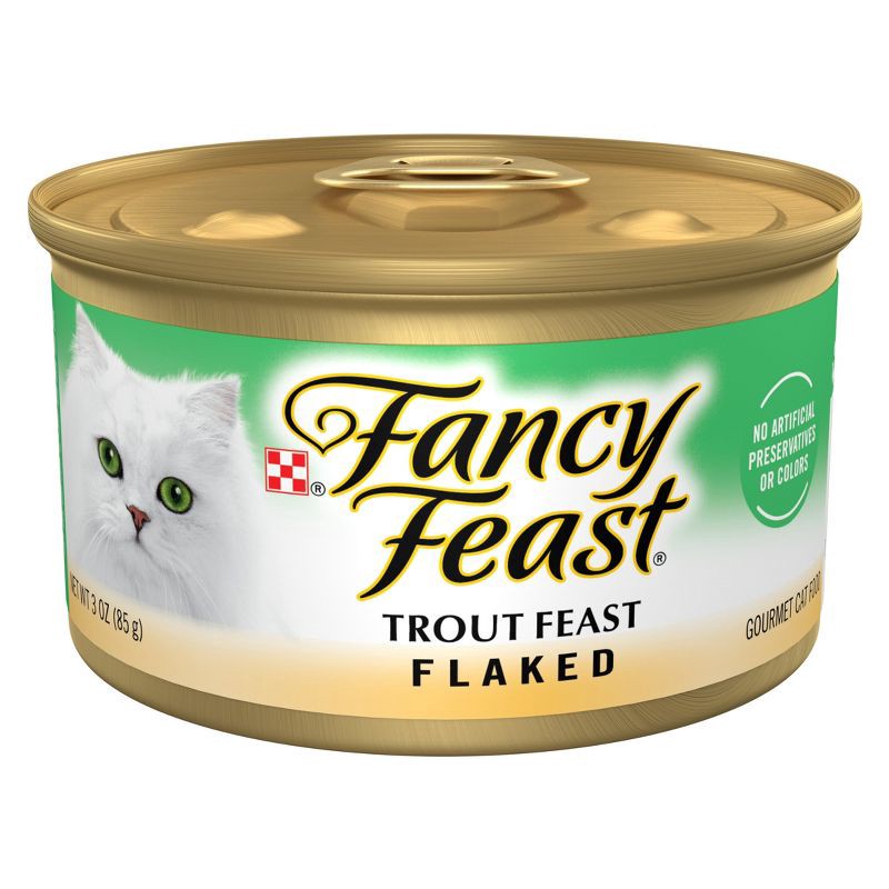 slide 1 of 10, Purina Fancy Feast Flaked Gourmet with Fish Wet Cat Food - 3oz, 3 oz