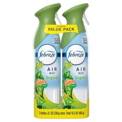 Febreze Air Mist Odor-Fighting Air Freshener - Gain Original Scent - 8.1oz/2pk
