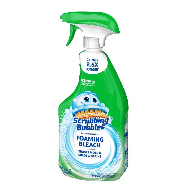 slide 10 of 12, Scrubbing Bubbles Foaming Bleach Spray Bathroom Cleaner - 32 fl oz, 32 oz