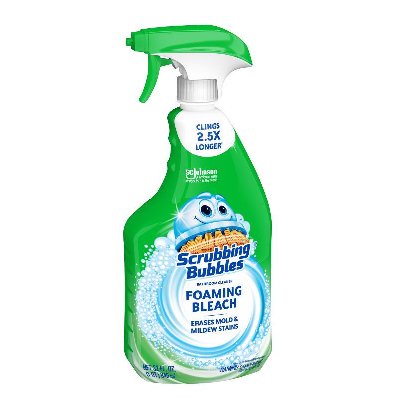 slide 11 of 11, Scrubbing Bubbles Foaming Bleach Spray Bathroom Cleaner - 32 fl oz, 32 oz