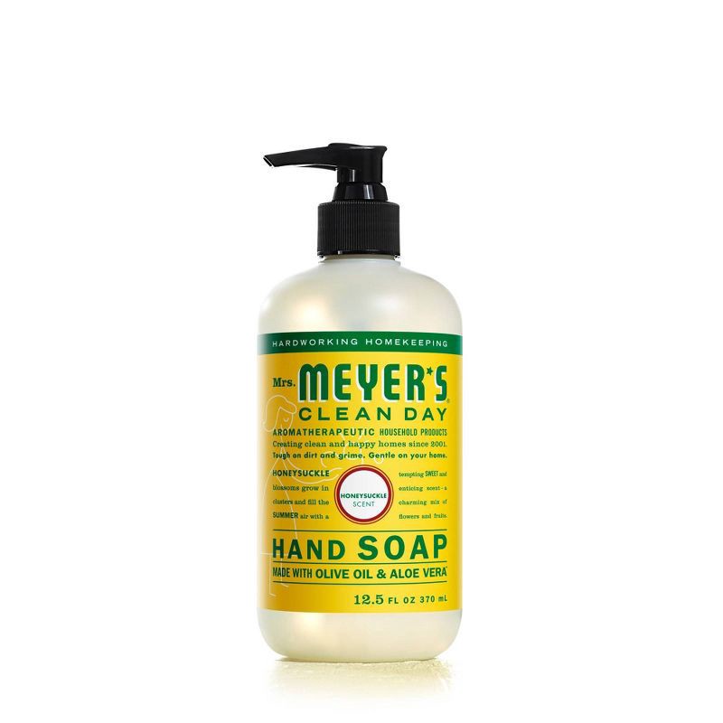 slide 1 of 5, Mrs. Meyer's Clean Day Honeysuckle Liquid Hand Soap - 12.5 fl oz, 12.5 fl oz