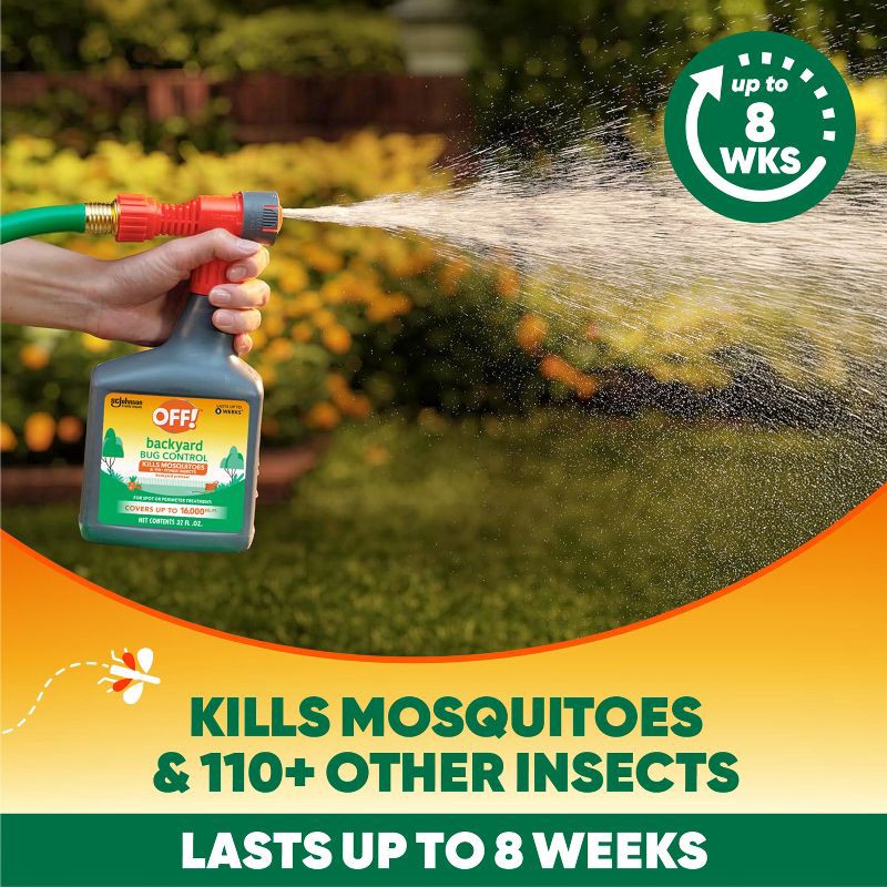 slide 4 of 14, OFF! Backyard Pretreat Outdoor Mosquito Repellent Bug Spray - 32oz, 32 oz