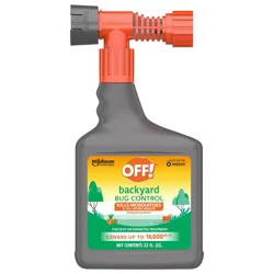 OFF! Backyard Pretreat Hose End Sprayer Mosquito Repellent & Insect Control - 32 oz