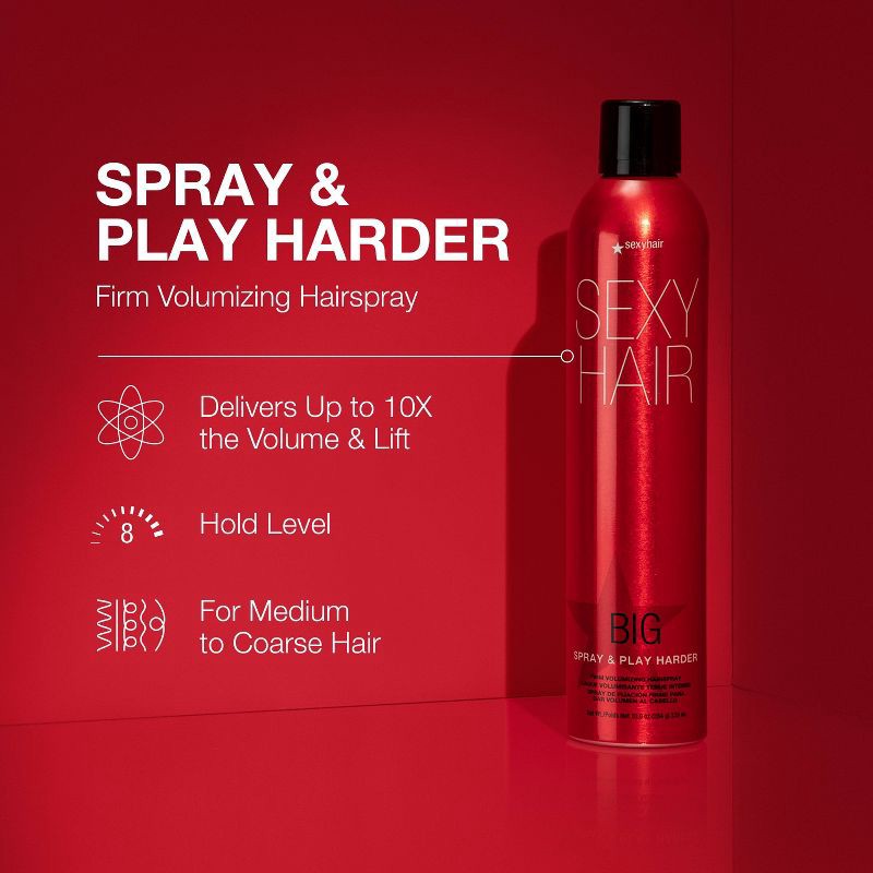 slide 4 of 7, Sexy Hair Spray and Play Harder Hairspray - 10oz, 10 oz