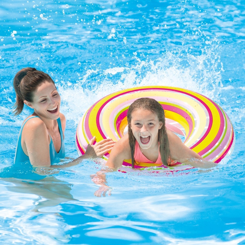 slide 6 of 6, Intex Ombre Inflatable Swim Tube Float - Colors May Vary, 36 in