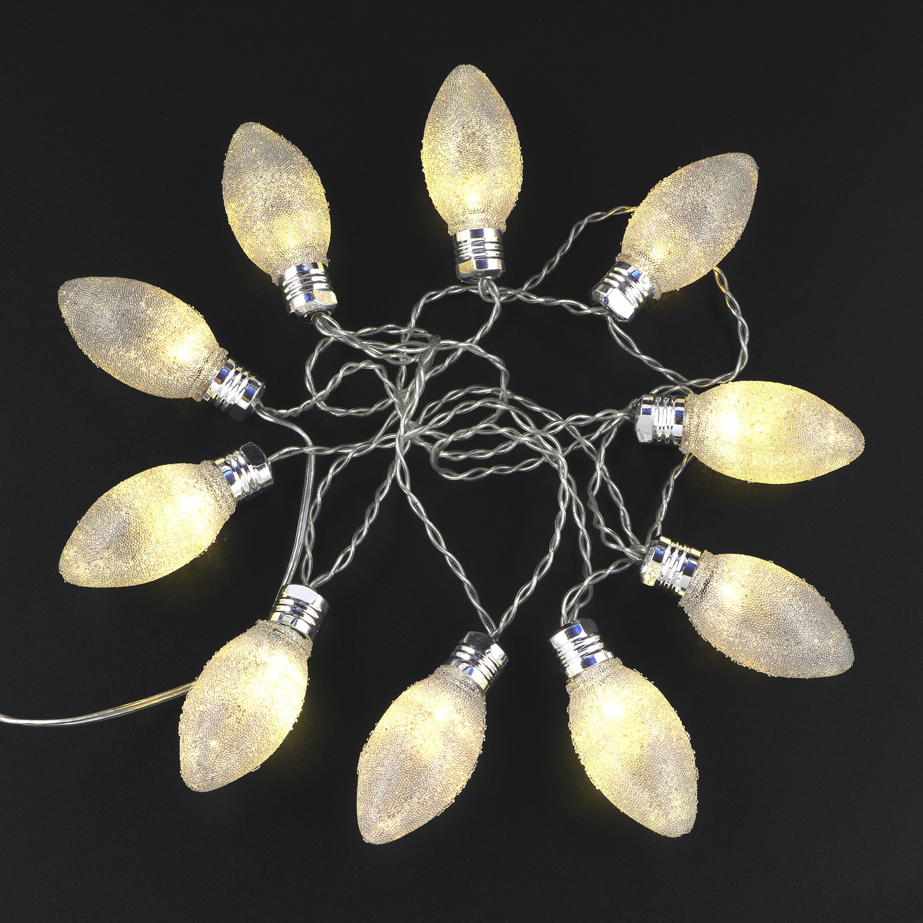 slide 2 of 2, 6ft. Clear C9 Frosted Bulbs Led String Lights By Ashland, 6 ft