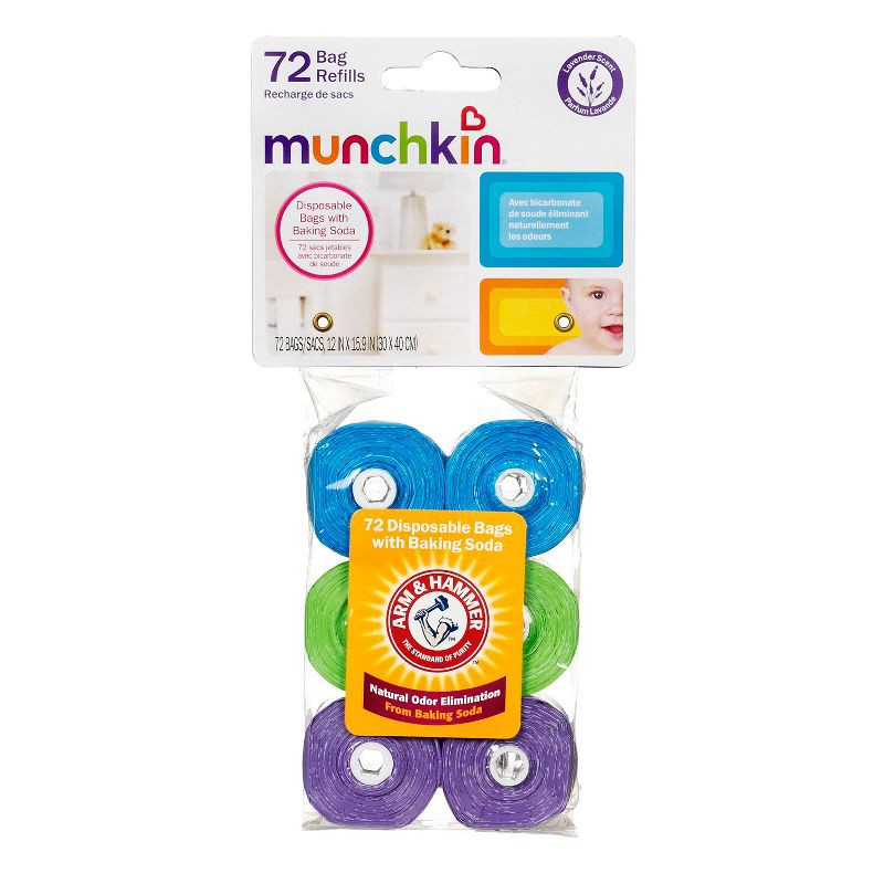 slide 4 of 4, Munchkin Arm & Hammer Diaper Bag Refill - 72pk, 72 ct