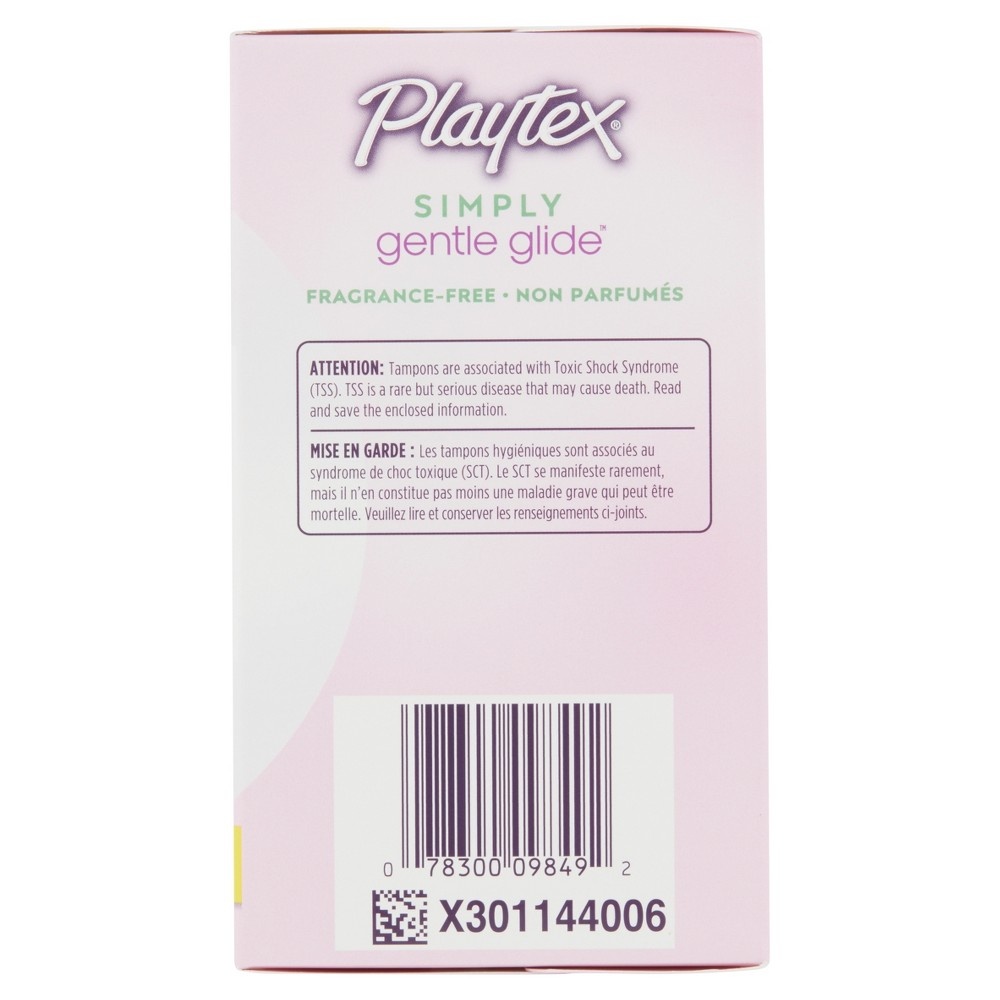 slide 4 of 4, Playtex Gentle Glide Unscented Regular, 40 ct